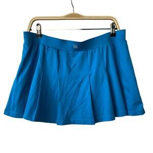 Tail Pleated Golf Skort Mini Skirt Women XL Blue Schoolgirl Tennis Prep UPF 50+‎